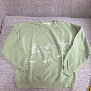Urban Outfitters Project Social T skeleton skateboards sweatshirt